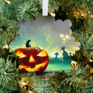 Adorno De Papel La calabaza de Halloween luminosa de SlipperyJoe w