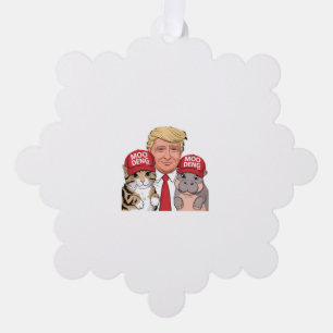 Adorno De Papel La campaña de diversión de Moo Deng 24 de Trump co