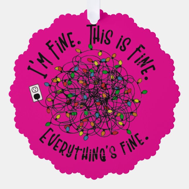 Adorno De Papel La cruda verdad del estrés de las vacaciones (Anverso)