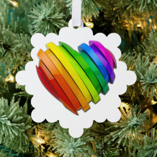 Adorno De Papel La forma del corazón del orgullo de SlipperyJoe mú