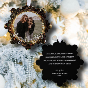 Adorno De Papel Light Strands Merry Christmas Photo