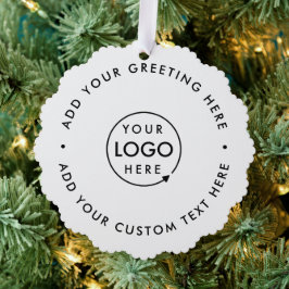 Adorno De Papel Logotipo comercial | Navidades simples limpios Min