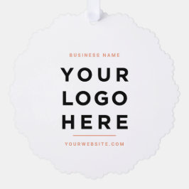 Adorno De Papel Logotipo comercial personalizado Vacaciones mínima