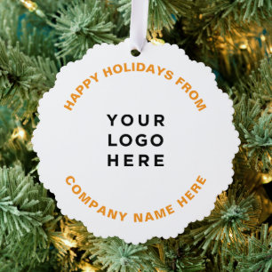 Adorno De Papel Logotipo de negocio de árbol de Navidad profesiona