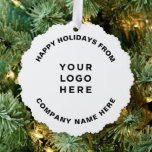 Adorno De Papel Logotipo profesional simple del árbol de Navidad<br><div class="desc">Tarjeta de identificación simple para el logotipo comercial del árbol de Navidad profesional</div>