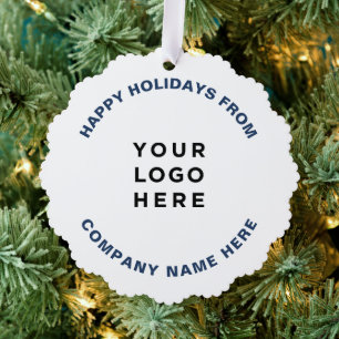 Adorno De Papel Logotipo profesional simple del árbol de Navidad