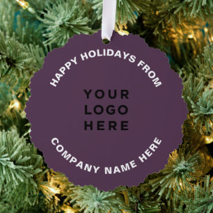 Adorno De Papel Logotipo profesional simple del árbol de Navidad