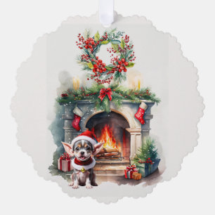 ADORNO DE PAPEL LOS NAVIDADES SE QUEDAN CALIENTES AL LADO DE LA CH