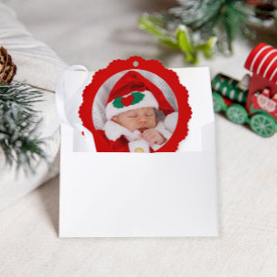 Adorno De Papel Los primeros Navidades rojos adorables de Navidad