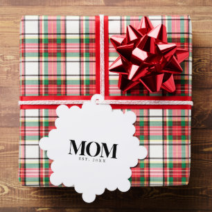 Adorno De Papel Mamá Estableció Nuevo Regalo de Mamá Tipografía Ne