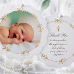 Adorno De Papel marco falso de Relieve metalizado Bautismo gracias<br><div class="desc">Baptism gracias a adorno de papel</div>