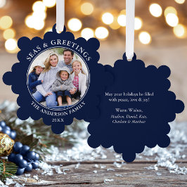 Adorno De Papel Mares y saludos modernos foto azul