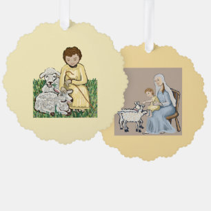 Adorno De Papel María y Jesús