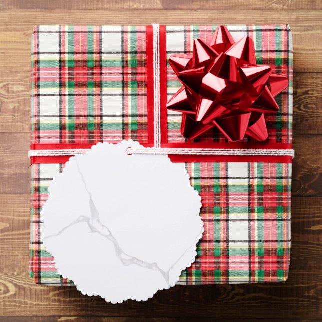 Adorno De Papel Mármol Blanco  (Insitu (Regalo))