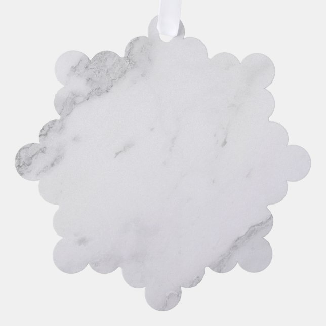 Adorno De Papel Mármol Blanco (Anverso)