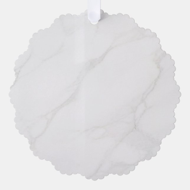 Adorno De Papel Mármol Blanco (Anverso)