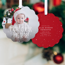 Adorno De Papel Más alegría diversión lindo rojo primera foto de N