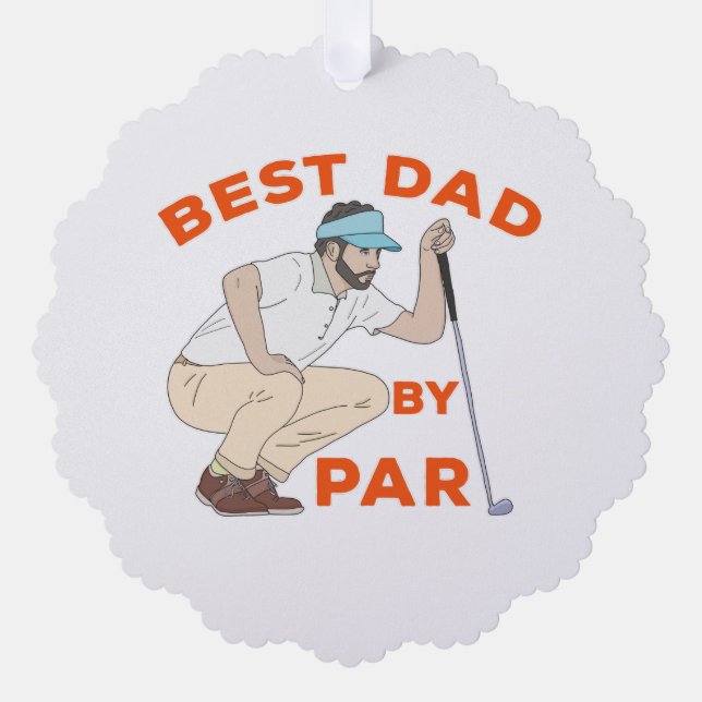 Adorno De Papel Mejor Papá Por Par (Anverso)