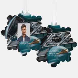 Adorno De Papel Memorial cristiano Keepsake Carros antiguos Auto