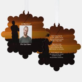 Adorno De Papel Memorial Cristiano Keepsake Golfer Golf