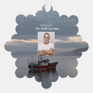 Adorno De Papel Memorial cristiano Keepsake Pescadero