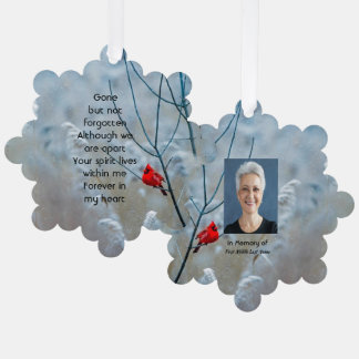 Adorno De Papel Memorial Keepsake Cardinal Red Bird