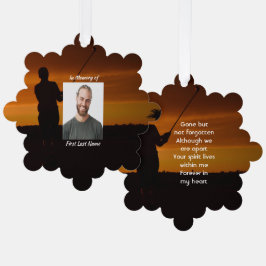 Adorno De Papel Memorial Keepsake Golfer Golf