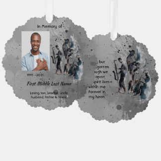 Adorno De Papel Memorial Keepsake Music Jazz Band