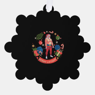 Adorno De Papel Merry Liftmas Navidades Bodybuilder Gym Workout