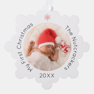 Adorno De Papel Mi primer matraz navideño