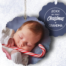 Adorno De Papel Mi primera Navidad como abuela