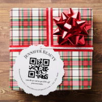 minimo código qr pequeño negocio salón de belleza
