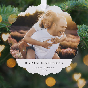 Adorno De Papel Mínimo Navidades simples y elegantes foto de parej
