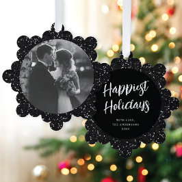 Adorno De Papel Modernos y elegantes Navidades de fotografía Purpu