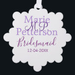 Adorno De Papel Monograma añadir nombre carta boda de dama de hono<br><div class="desc">diseño hermoso</div>