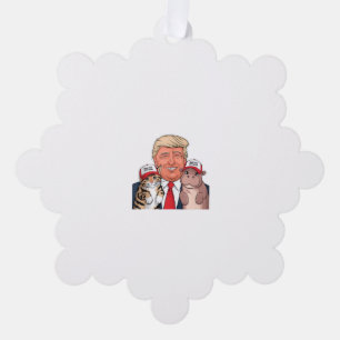 Adorno De Papel Moo dengs Trump Trio Gato Hipo y Objetivo de Segur