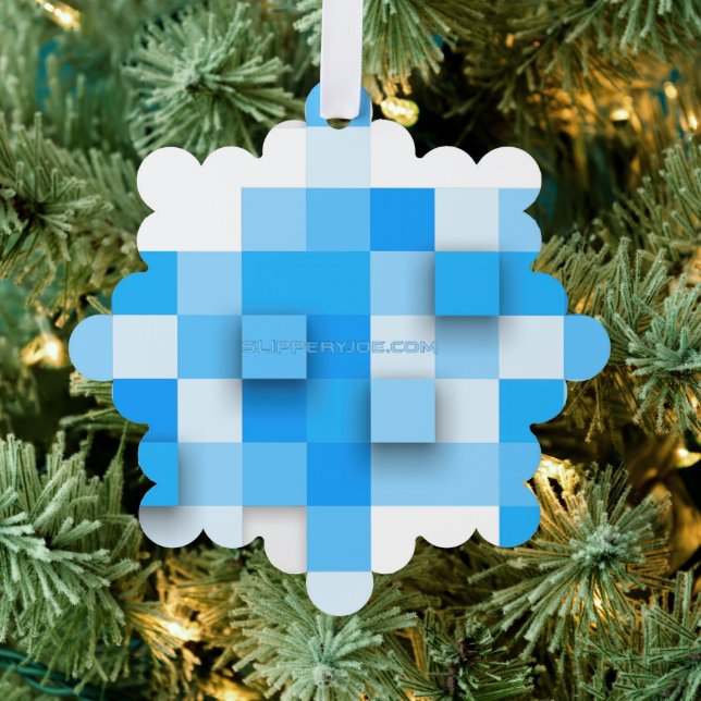 Adorno De Papel mosaico de cuadros de SlipperyJoe moderno de tres- (Insitu (árbol))