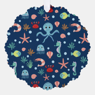 Adorno De Papel Mundo del Mar