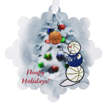 Muñeco de nieve de baloncesto Navidad