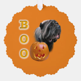 Adorno De Papel Napolitano Mastiff Halloween BOO