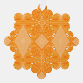 Adorno De Papel Naranja Bohemian Chintz Ilustracion Pastel