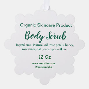 Adorno De Papel Naturaleza verde orgánica exfoliación corporal man