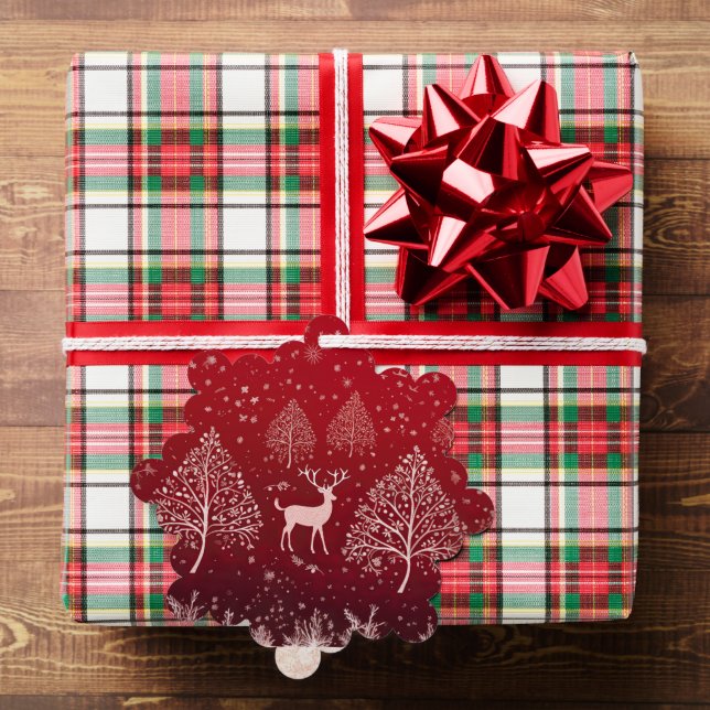 Adorno De Papel Navidad Roja Adorable (Insitu (Regalo))