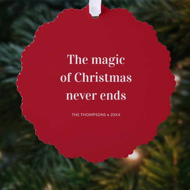 Adorno De Papel Navidades citan que la magia nunca termina (Subido por el creador)