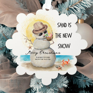 Adorno De Papel Navidades costeros de Sandman Beach