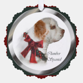 Adorno De Papel Navidades de Clumber Spaniel Regalos