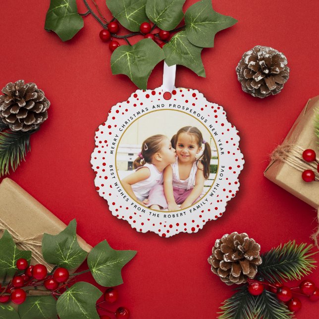 Adorno De Papel Navidades de copos de nieve rojos foto de papel de (Subido por el creador)