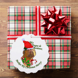 Adorno De Papel Navidades de Dogue de Bordeaux