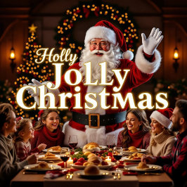 Adorno De Papel Navidades de Family Holly Jolly