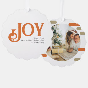 Adorno De Papel Navidades de fotos divertidas personalizadas